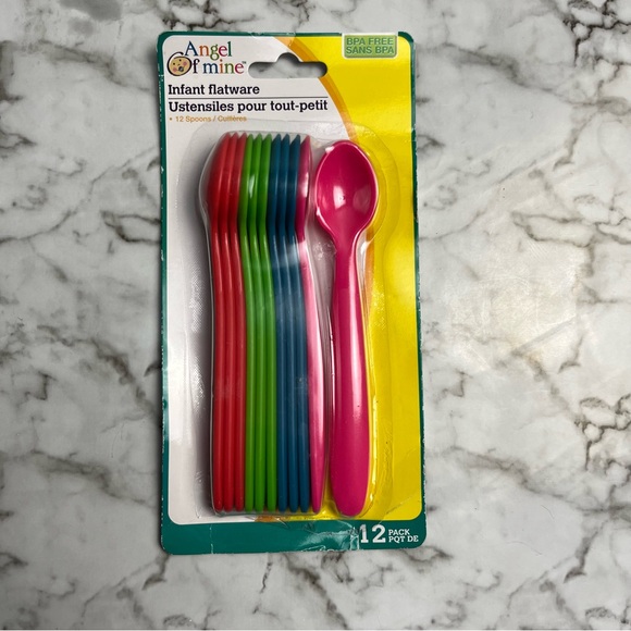 Angel of Mine Infant Spoons 12-Pack BPA-Free Baby Feeding Set - Picture 1 of 4
